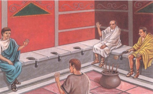 Общественные туалеты в Древнем Риме