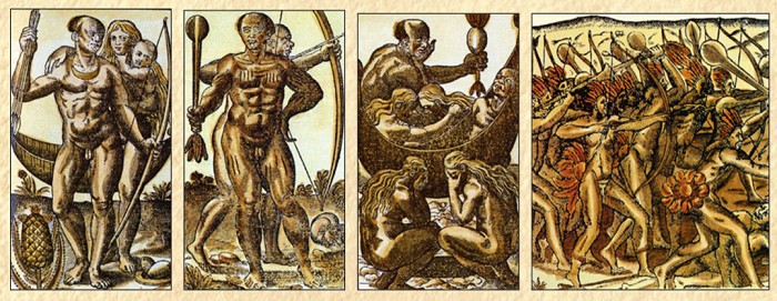 Жан де Лери. Гравюры из «Истории путешествия в Бразильскую землю». 1575 г.