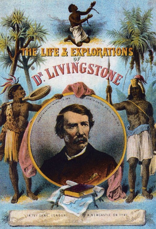 Титульный лист книги «Жизнь и исследования доктора Ливингстона». 1875 г.
