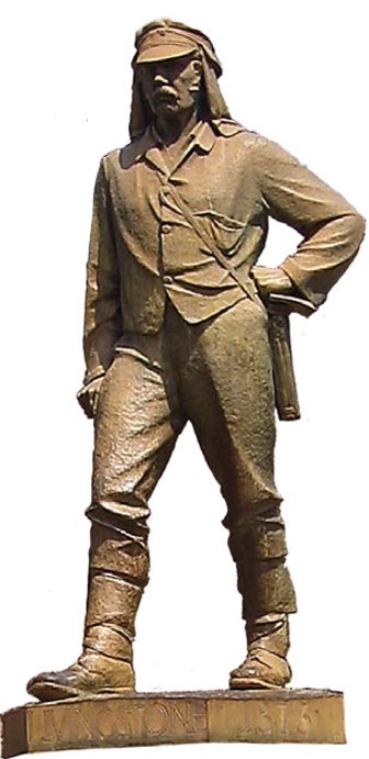 Памятник Д. Ливингстону у водопада Виктория