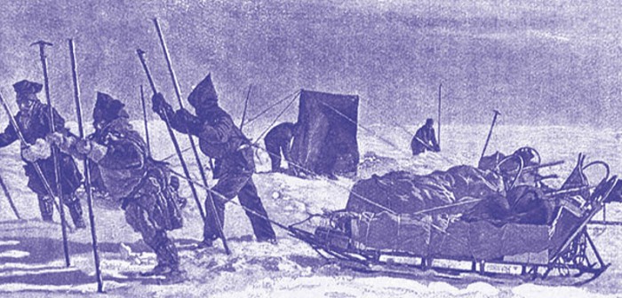 Для передвижения по льдам использовались эскимосские сани