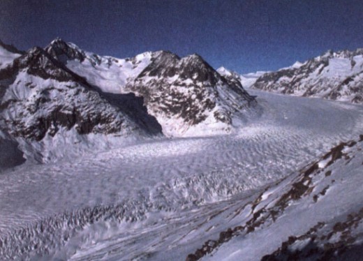Алечский ледник в Швейцарии