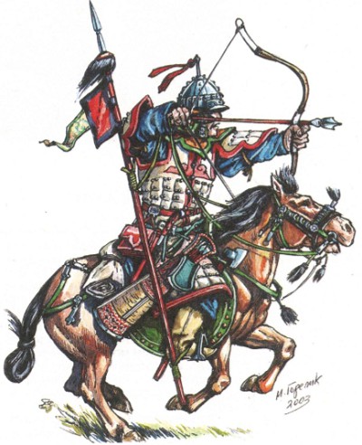 Монгольский средне-вооружённый конник