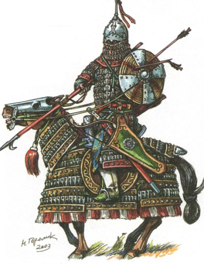 Монгольский тяжеловооружённый воин