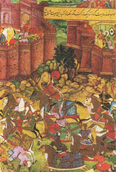 Сражение под Узгендом. Средневековая миниатюра
