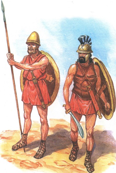 Греческие воины-наёмники