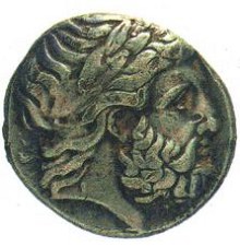 Монета Филиппа II. IV в. до н. э.