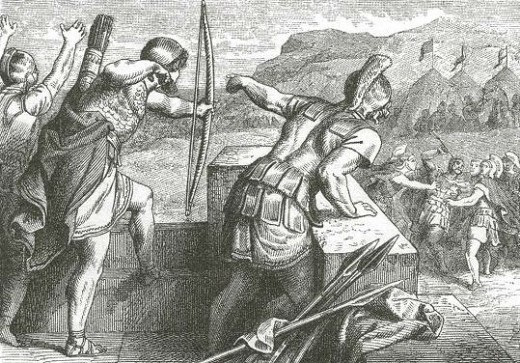 Ранение Филиппа II при осаде Метоны