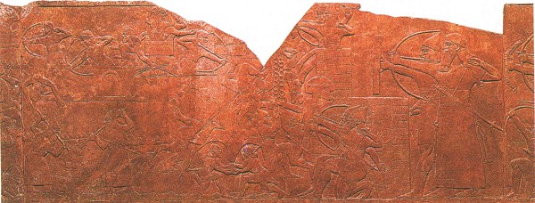 Осада города ассирийцами. Барельеф дворца в Нимруде. Около 865 г. до н. э.
