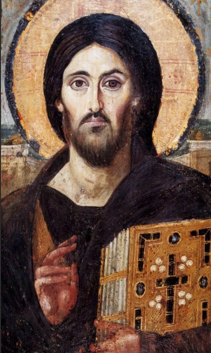 Христос Пантократор, VI век, древнейшая икона, изображающая Иисуса Христа