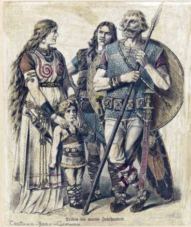 Историческая реконструкция национальных одежд древних германцев
