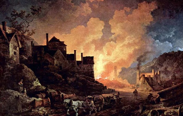 «Огни доменной печи в городе Коулбрукдейл», 1801 год