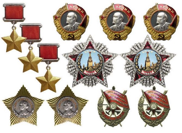 Главные награды Жукова за 1939-1945 гг.