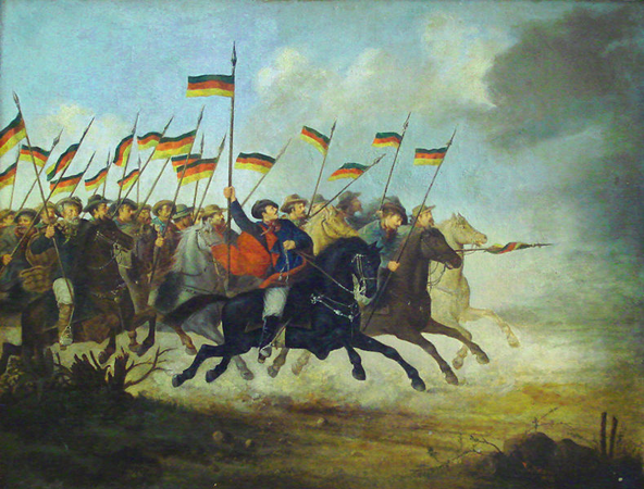 Наступление кавалерии Фарапос в войне, вспыхнувшей после образования Бразильской империи
