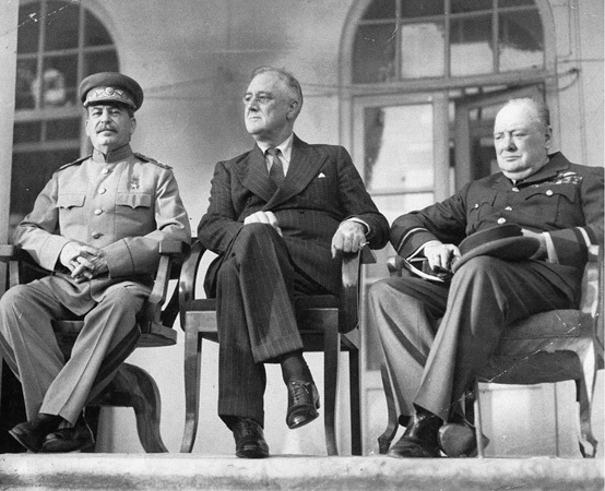 Большая Тройка»: Иосиф Сталин, Франклин Рузвельт и Уинстон Черчилль