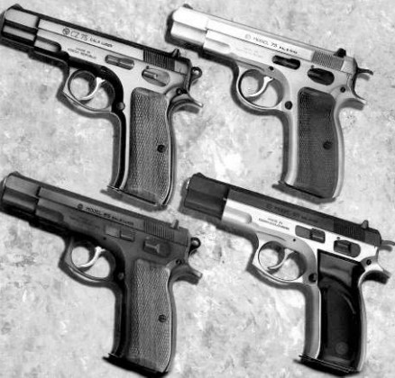 Варианты исполнения чешских 9-мм пистолетов CZ-75 и CZ-85