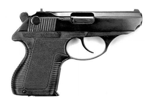 5,45-мм пистолет ПСМ с пластмассовыми щечками рукоятки