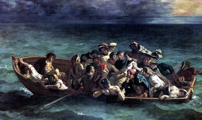 Э. Делакруа. Кораблекрушение Дон Жуана. 1840 г.