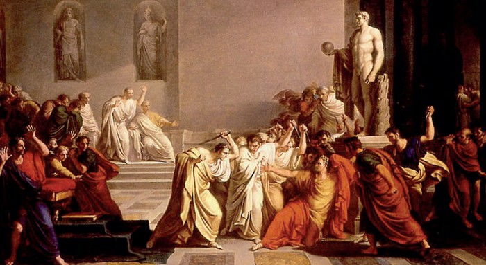 «Смерть Цезаря». Винченцо Камуччи, 1798 г.