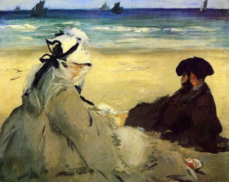 Э. Мане. На пляже. 1873.