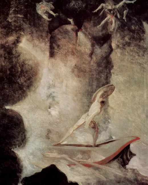 Одиссей проплывает под Сциллой