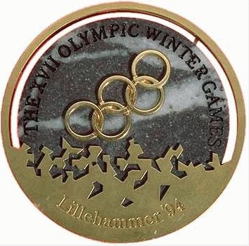 Лиллехаммер 1994: аверс наградной медали