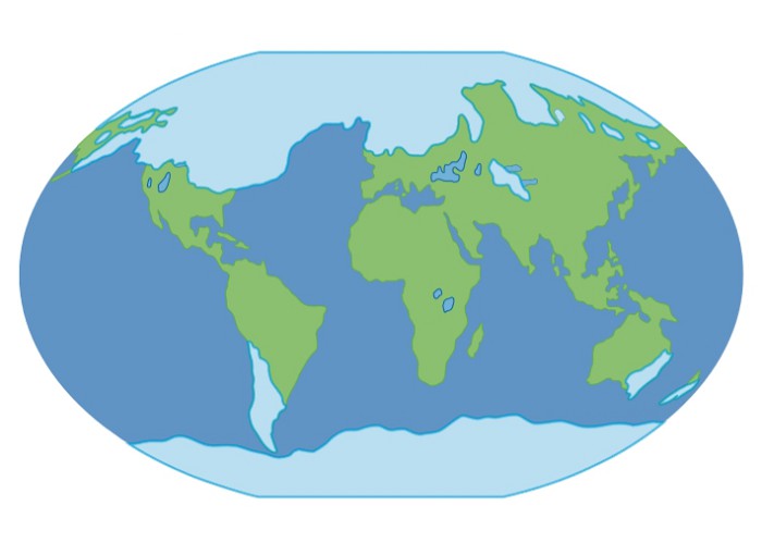 Карта оледенения Земли
