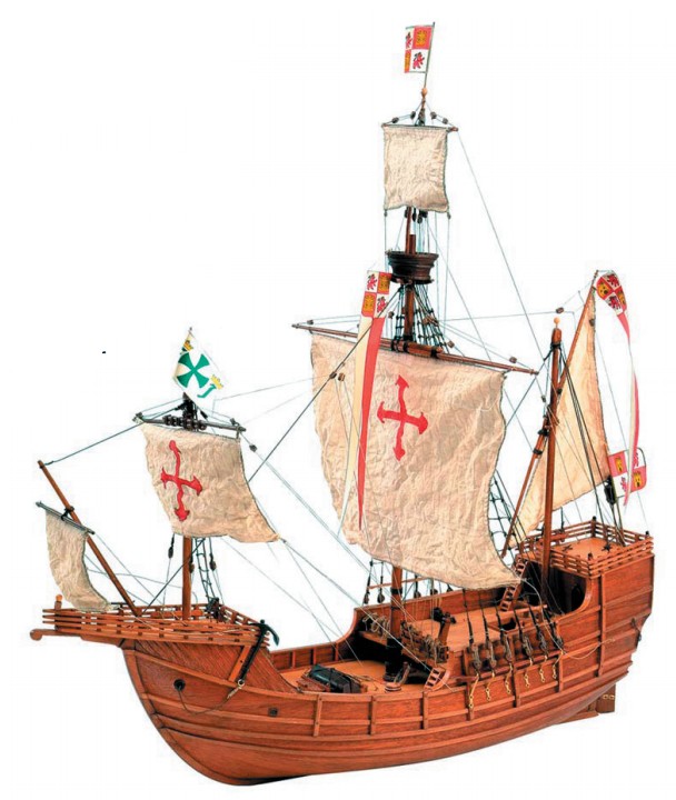 Модель флагманской каравеллы экспедиции Христофора Колумба «Санта-Мария»