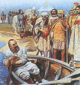 Встреча Святослава с императором Иоанном Цимисхием