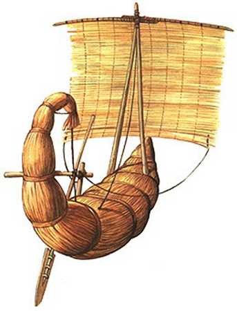 Египетская папирусная лодка