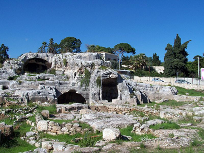Предполагаемая гробница Архимеда в Сиракузах
