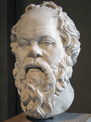 Портрет Сократа, скульптура римской эпохи хранящаяся в Лувре