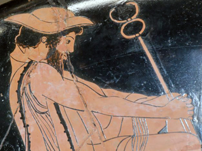 Гермес на древнегреческой керамике