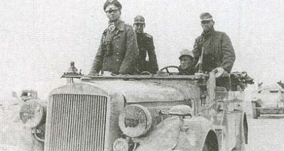 Немецкий генерал Эрвин Роммель у крепости Тобрук
