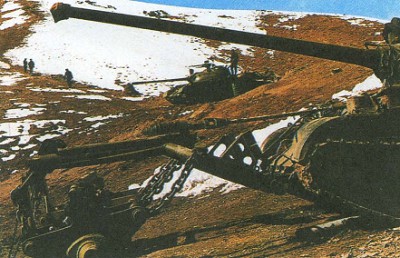 Советская военная техника в горах Афганистана