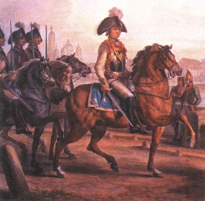 Г. А. Потёмкин во главе кавалерийского полка