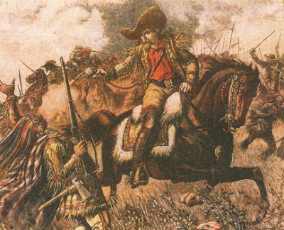 Буффало Билл сражается против индейцев