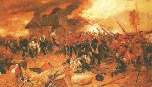 Сражение Южно-Валлийского полка против зулусов