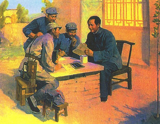 Хуа Чжи. Мао Цзэдун с красными курсантами