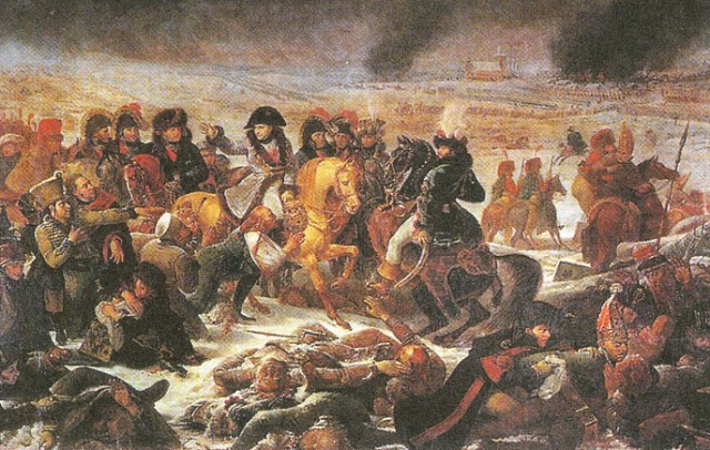 Наполеон на поле битвы при Прейсиш-Эйлау