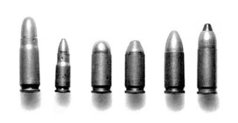Разнообразие боевых пистолетных патронов