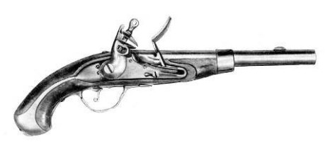 Русский военный пистолет производства 1833 г.