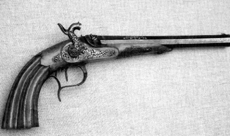 Капсюльный дуэльный пистолет работы тульского мастера Михайлова. 40-е годы XIX века