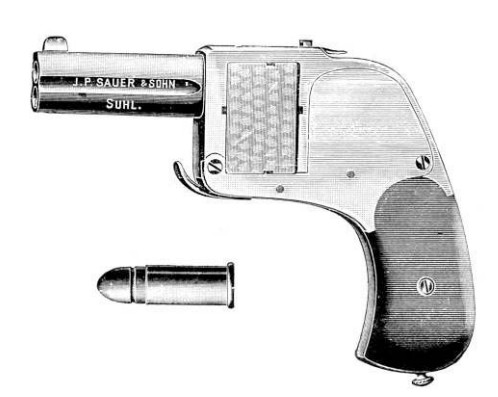 Двуствольный пистолет «Зауэр» системы Бера