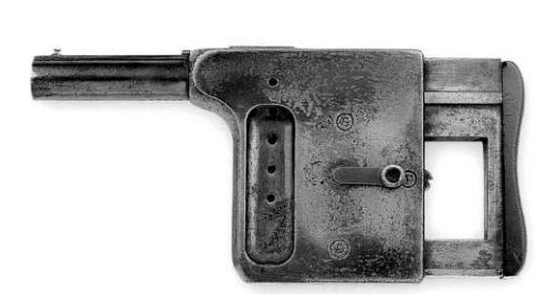 Один из вариантов карманных пистолетов «магазинной» системы — 8-мм пистолет «Галюа» 1894 г.