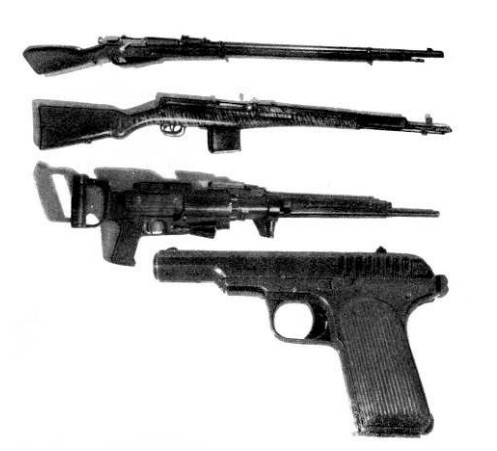 Опытный 7,62-мм пистолет Токарева (с компоновкой, подобной «Браунингу» модели 1910 г.)