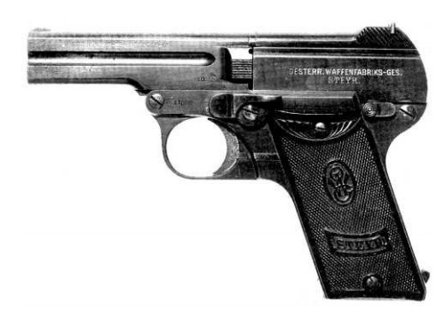 Малогабаритный (карманный) 6,35-мм пистолет «Штайр» модели 1909 г.