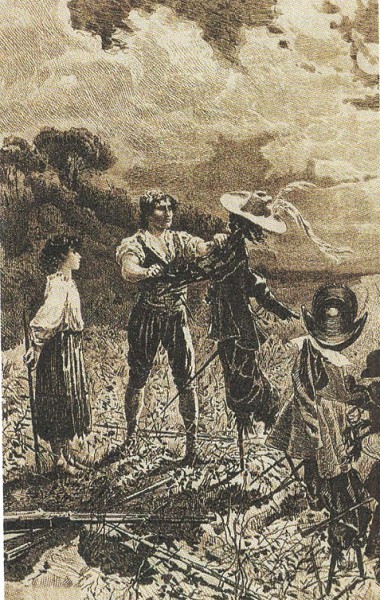 Иллюстрация к роману Т. Готье «Капитан Фракасс». Издание 1884 г.