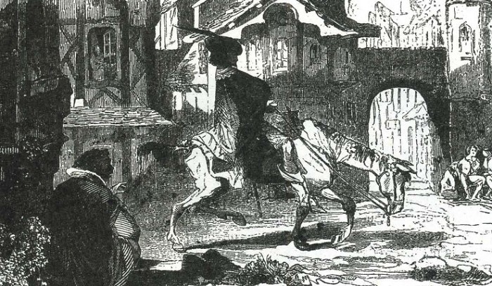 Иллюстрация к роману А. Дюма «Три мушкетёра». Издание 1851 г. Париж