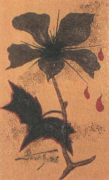 Обложка сборника Ш. Бодлера «Цветы Зла». Париж. Около 1868 г.